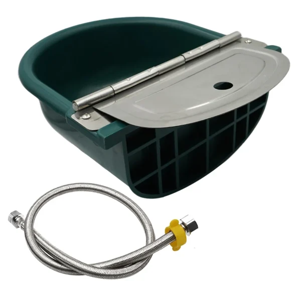 Horse Water Trough Plastic Automatic Float Drinking Bowl With Drain Hole