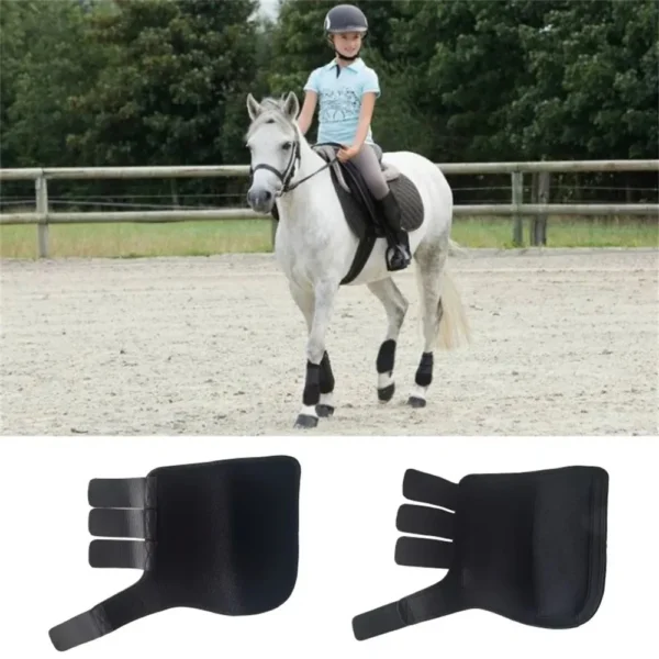 Horse Leg Protectors Boots Equestrian Equipment with Horse Grooming Kit - Image 2