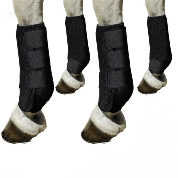 Horse Leg Protectors Boots Equestrian Equipment with Horse Grooming Kit - Image 3