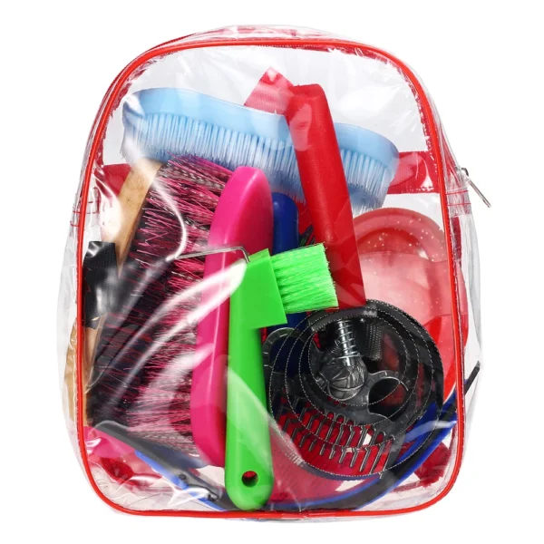 Complete Horse Grooming Kit: Comb, Brush, Hoof Pick, Scraper Tool - Image 4