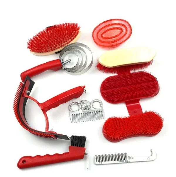 Horse Grooming Kit: Custom Logo Equestrian Supplies Set.