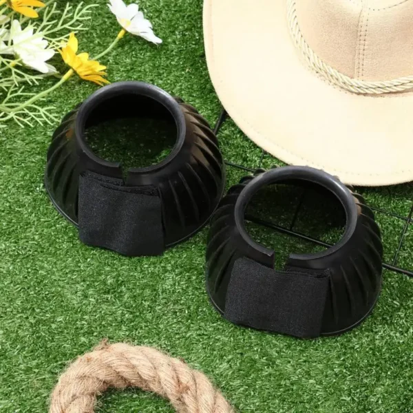 Protective Horse Bell Boots: Rubber Hoof Impact Trauma Care, Horse Grooming Kit - Image 4