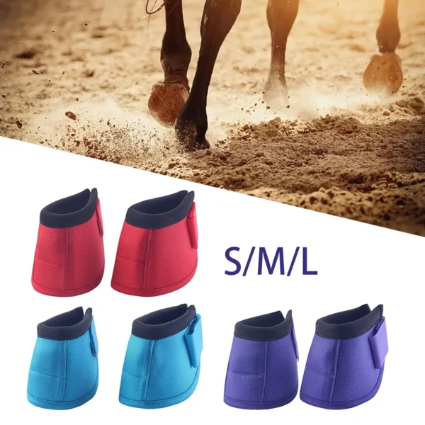 Horse Bell Boots and Horse Grooming Kit for Equestrian Care - Image 2