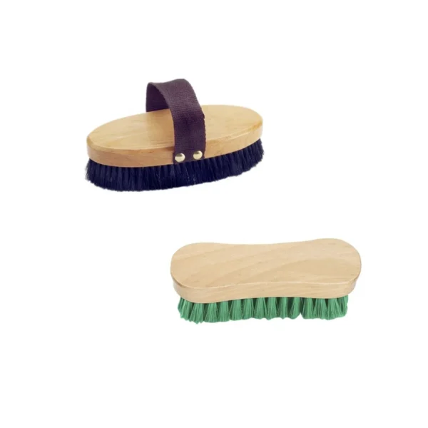 Horse Grooming Kit: Free Logo Wooden & Plastic Brush. - Image 2