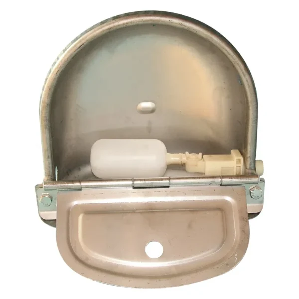 Horse Water Trough Stainless Steel Automatic Durable Cattle Drinker Bowl - Image 2