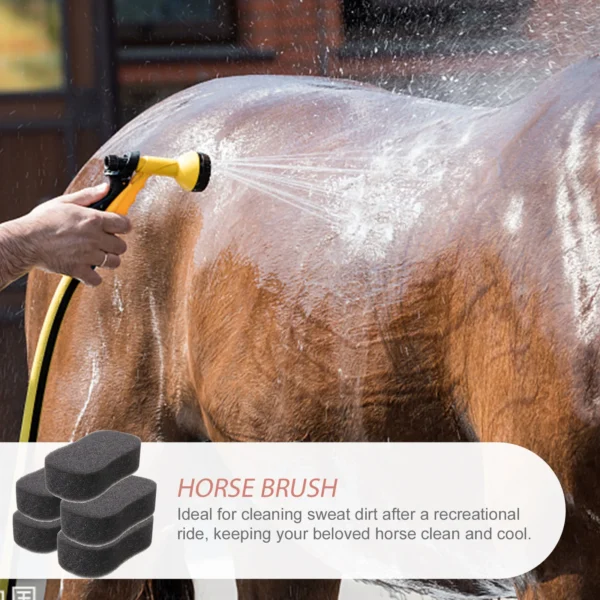 5 Pcs Sponge Scrubber Set: Essential Horse Grooming Kit Supplies - Image 7