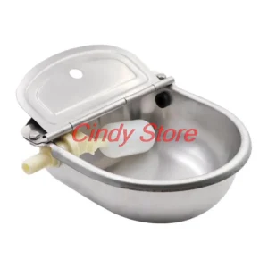 Horse Water Trough Stainless Steel Automatic Refill Bowl With Drain Hole