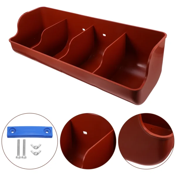 Horse Water Trough Multi-Slots Feeder Bucket For Pets, Goats - Image 5