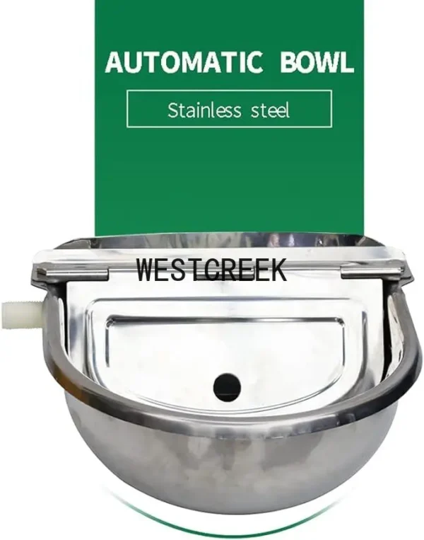 Automatic Stainless Steel Water Bowl With Float Valve For Cattle, Sheep, Horse - Image 3