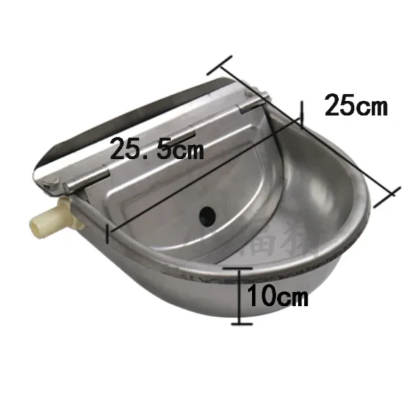 Horse Water Trough Stainless Steel Automatic Float Bowl For Livestock - Image 2