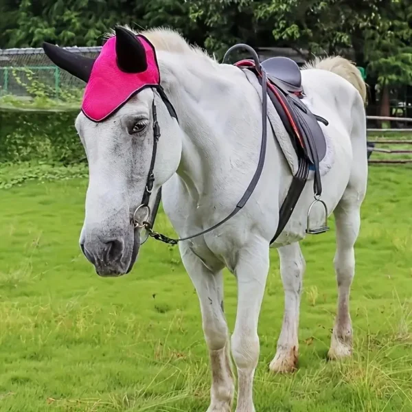 Breathable Mesh Horse Ear Muffs: Essential Horse Grooming Kit Accessory - Image 4