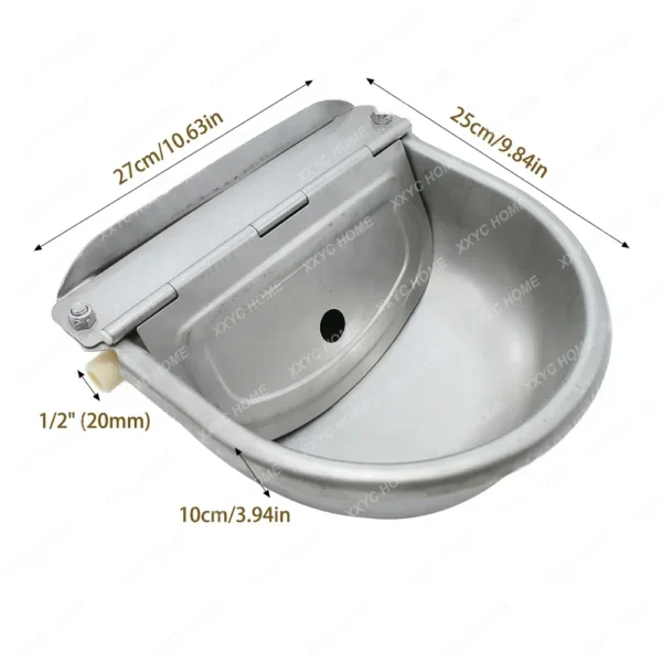 Automatic Livestock Water Feeder Bowl For Cow Horse Goat Sheep - Image 3