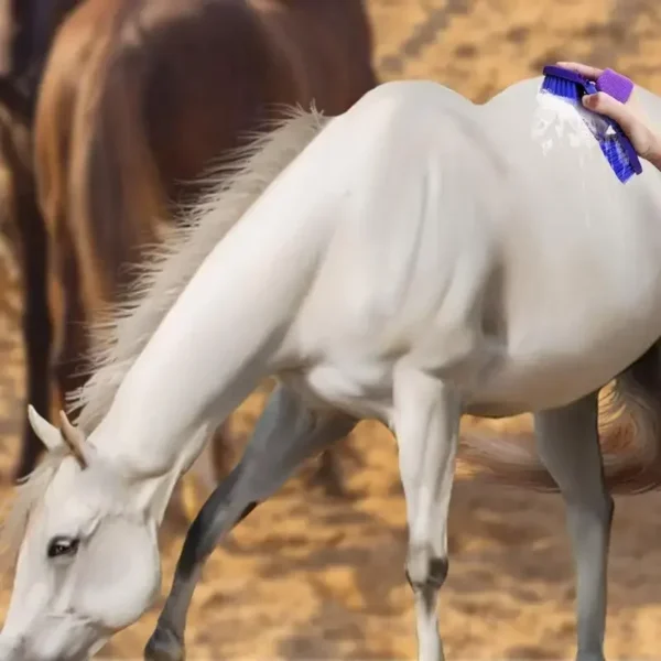 Horse Grooming Kit: Flexible and Bendable Cleaning Brush for Horse Care. - Image 5