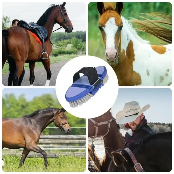 Horse Grooming Kit: Flexible and Bendable Cleaning Brush for Horse Care. - Image 8